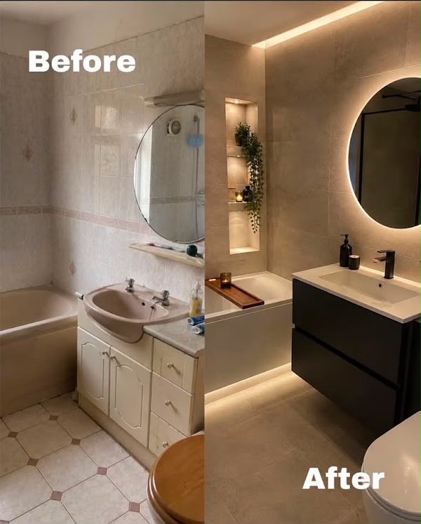 Before and after — KTCS Construction renovation project